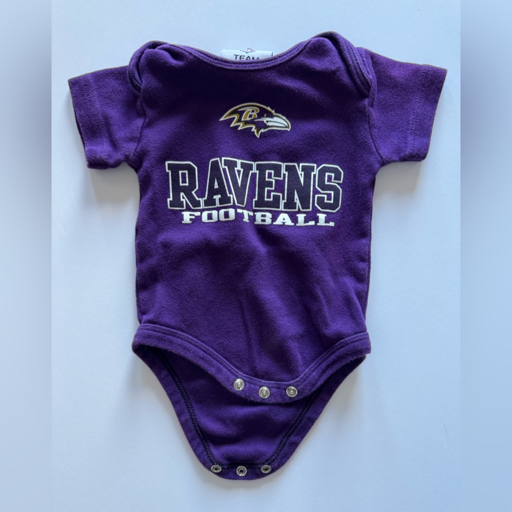NFL Ravens purple onesie